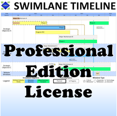 Swimlane Timeline Professional Edition License with 2 Years of Version Upgrades